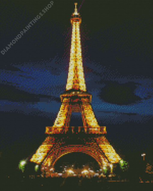 Aesthetic Eiffel Tower Light Diamond Paintings