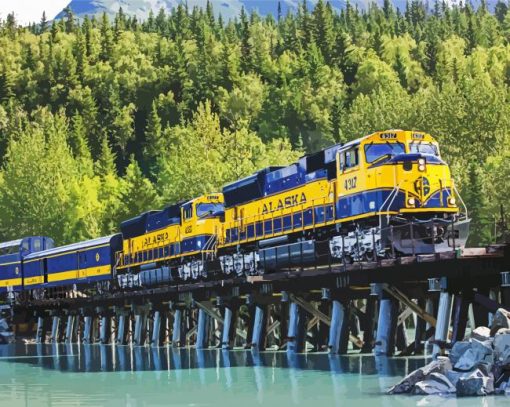 Alaska Railroad Diamond Paintings