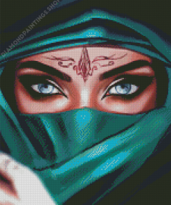 Arab Girl Eyes Art Diamond Paintings