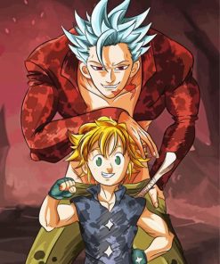 Ban And Meliodas Manga Anime Diamond Paintings