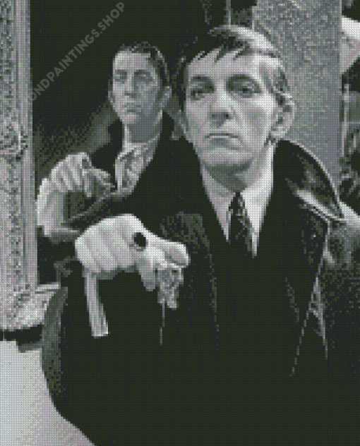 Black And White Jonathan Frid Diamond Paintings