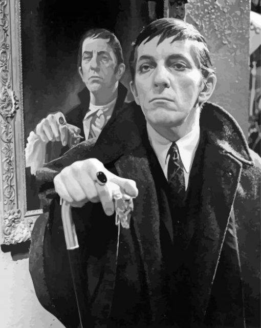 Black And White Jonathan Frid Diamond Paintings