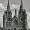 Black And White Lichfield Cathedral Diamond Paintings