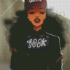 Black Woman Cartoon Diamond Paintings