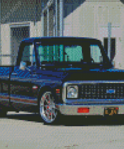 Black Chevy c10 Truck Diamond Paintings