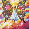 Black Woman With Butterfly Wings Diamond Paintings