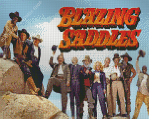 Blazing Saddles Western Movie Diamond Paintings
