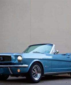 Blue 1966 Ford Mustang Diamond Paintings