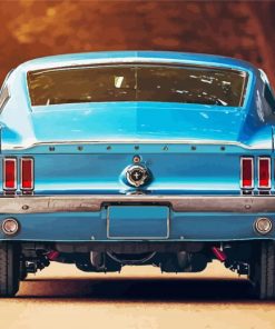 Blue 67 Mustang Fastback Diamond Paintings