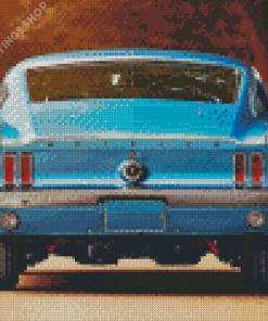 Blue 67 Mustang Fastback Diamond Paintings