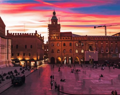 Bologna Italy At Sunset Diamond Paintings