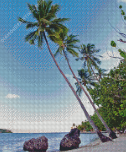 Bora Bora Tropical Palm Diamond Paintings