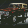 Brown 1977 Bronco Four Wheel Drive Diamond Paintings