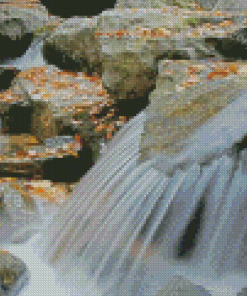 Close Up Water Streams Diamond Paintings