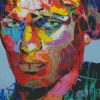 Colored Abstract Male Face Art Diamond Paintings