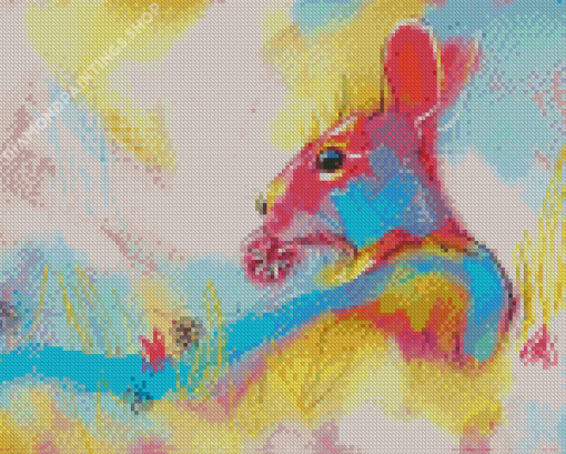 Colourful Abstract Hare Diamond Paintings