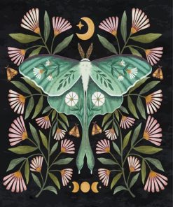 Luna Moth Art Diamond Paintings