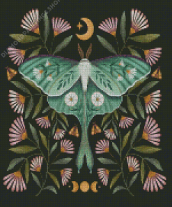 Luna Moth Art Diamond Paintings