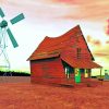 Courage The Cowardly Dog House Diamond Paintings