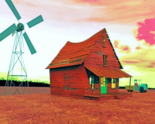 Courage The Cowardly Dog House Diamond Paintings