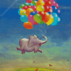 Elephant And Balloons Diamond Paintings
