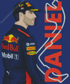 Daniel Ricciardo Australian Motorsports Racing Driver Art Diamond Paintings
