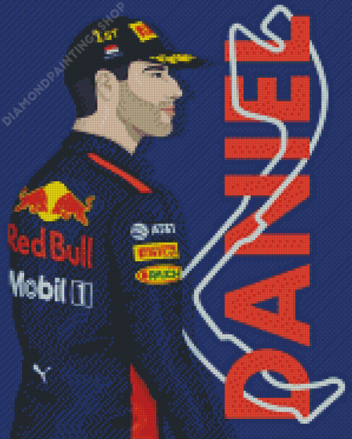 Daniel Ricciardo Australian Motorsports Racing Driver Art Diamond Paintings
