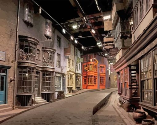 Diagon Alley Harry Potter Diamond Paintings