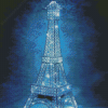 Eiffel Tower Light Lamp Diamond Paintings