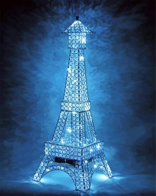 Eiffel Tower Light Lamp Diamond Paintings