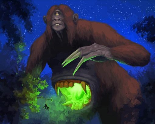 Fictional Jungle Monkey Diamond Paintings
