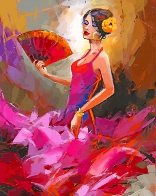 Flamenco Lady Dancer Diamond Paintings