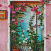 Flowers Door Diamond Paintings