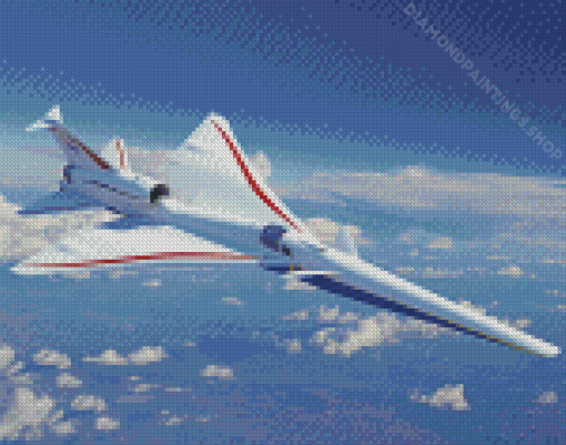 Flying Concorde Diamond Paintings
