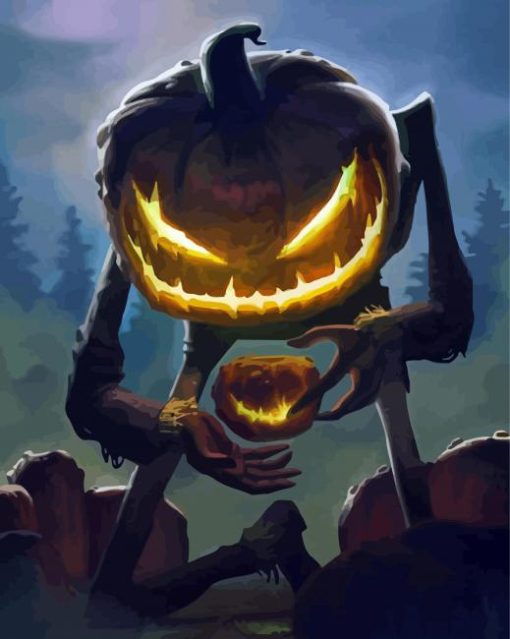 Giant Scary Monster Halloween Art Diamond Paintings