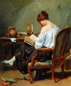 Girl Reading Art Diamond Paintings