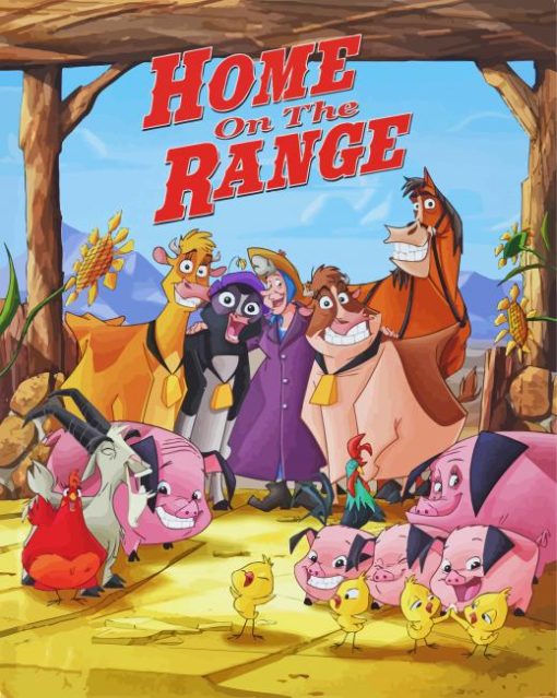 Home On The Range Animation Poster Diamond Paintings