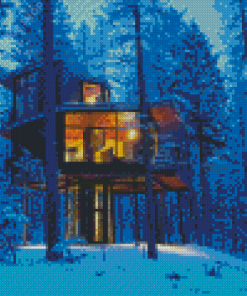 House In The Woods Diamond Paintings