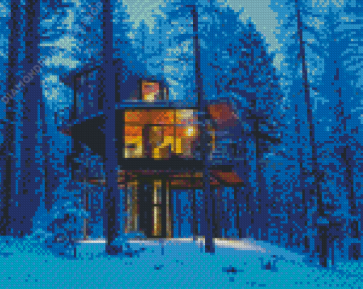 House In The Woods Diamond Paintings