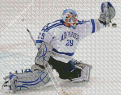 Ice Hockey Goalie Goal Diamond Paintings