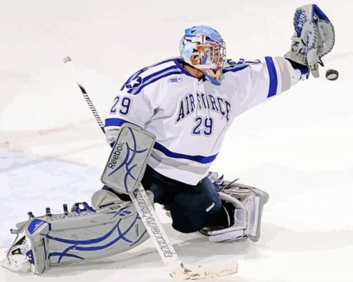 Ice Hockey Goalie Goal Diamond Paintings