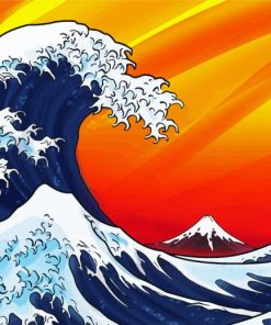 Japanese Wave Landscape Diamond Paintings