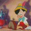 Jiminy Cricket And Pinocchio Diamond Paintings