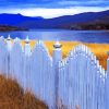 Lake White Picket Fence Diamond Paintings