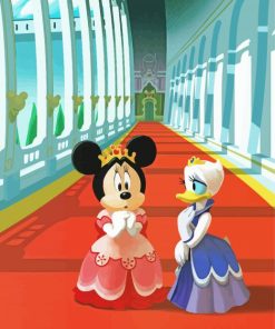 Minnie Mouse And Daisy Princesses Diamond Paintings