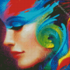 Psychedelic Woman Diamond Paintings