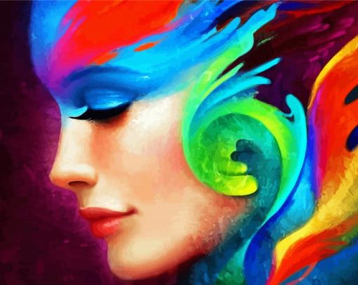 Psychedelic Woman Diamond Paintings