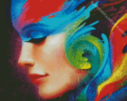 Psychedelic Woman Diamond Paintings