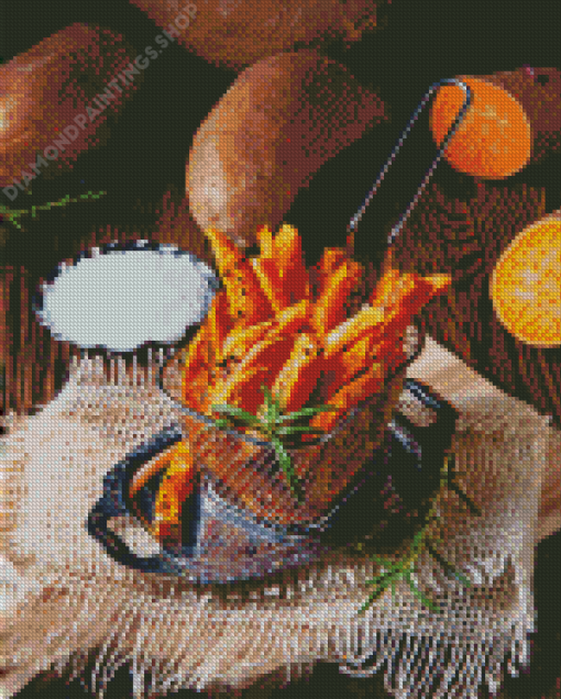 Sweet Potato Fries Diamond Paintings