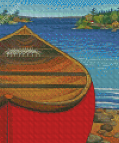 The Red Canoe Diamond Paintings